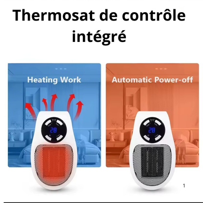 Mini radiateur télécommandé
