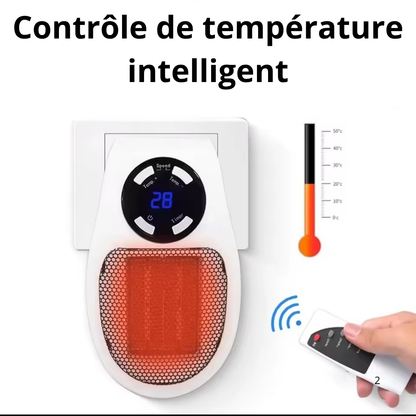 Mini radiateur télécommandé